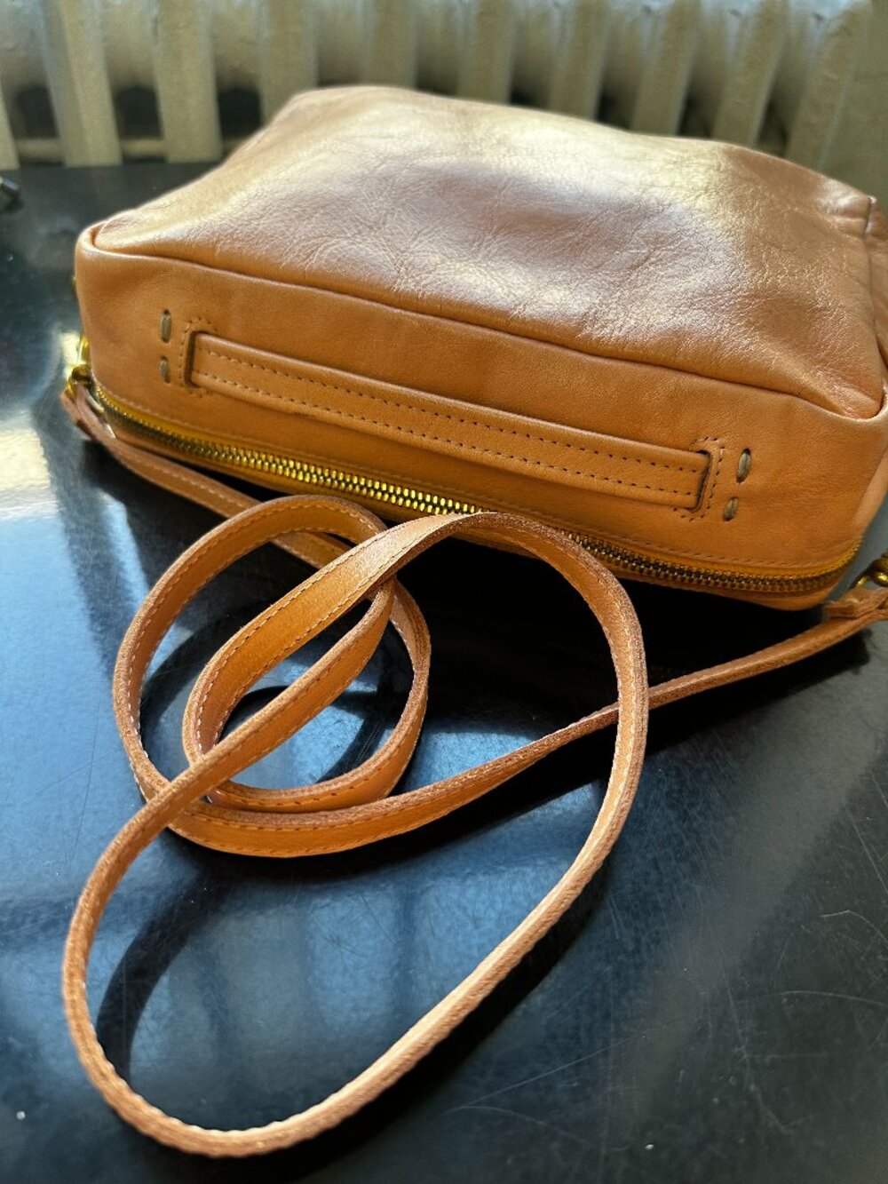 Clare V Mirabel Crossbody Bag in PINK Leather